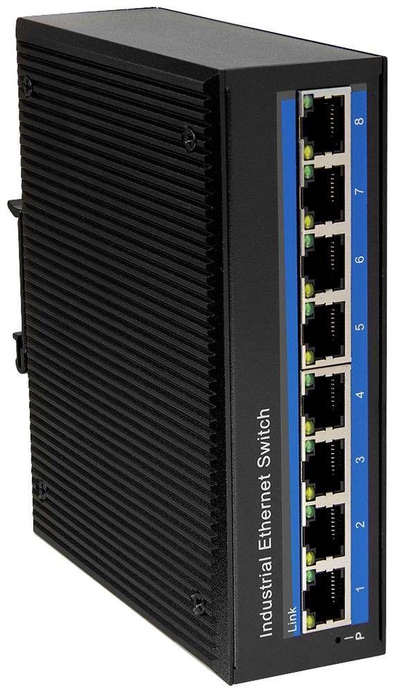 Switch Industrial LOGILINK NS203 (10/100/1000Base-TX RJ45 - 10/100/1000 Mbit/s - Preto)