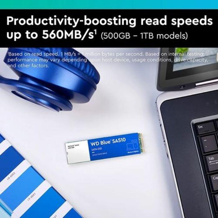SSD M.2 WESTERN DIGITAL Blue SA510 (1 TB - M.2 2280 - SATA 6.0 Gb/s) — miniatura 2