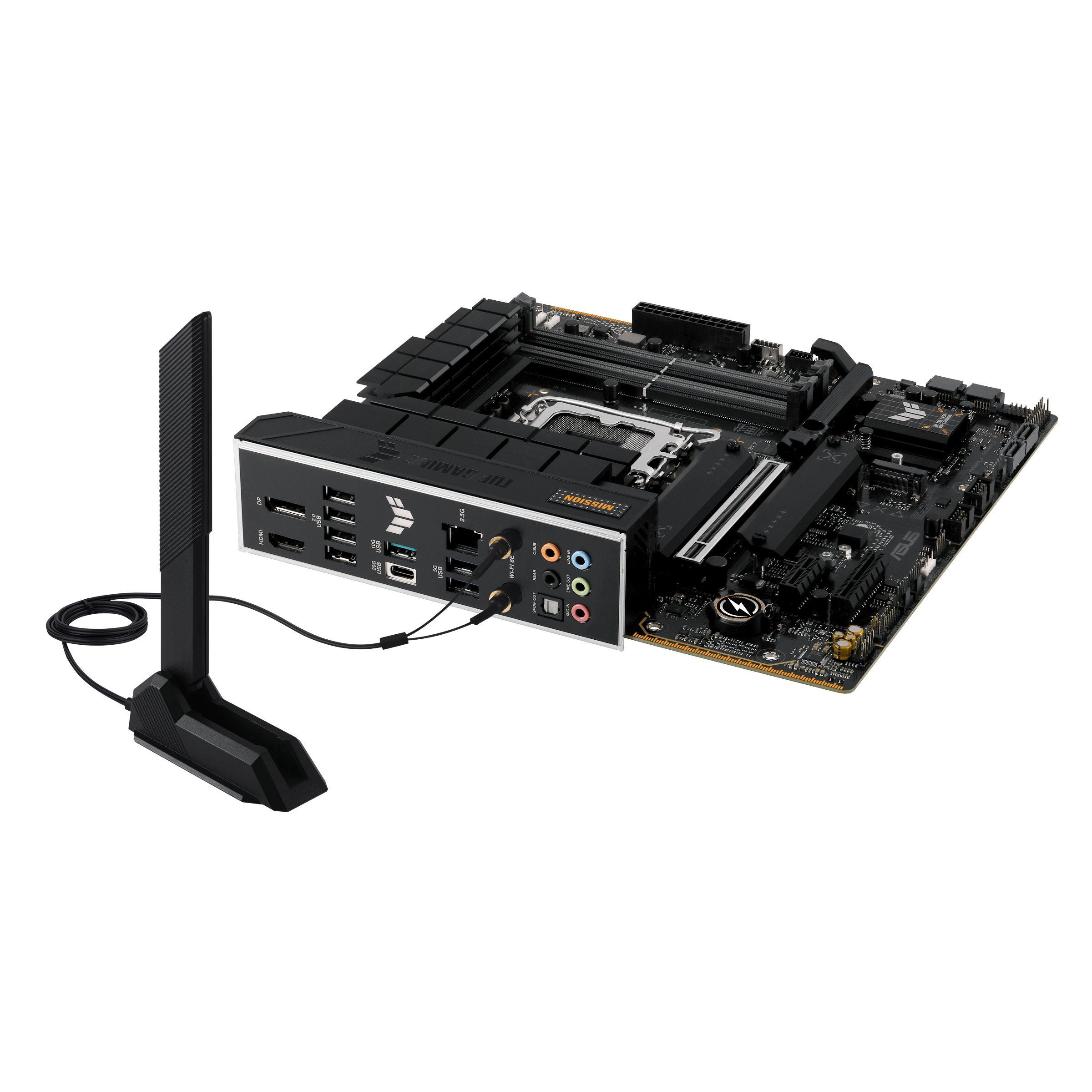 Motherboard ASUS TUF GAMING B760M-PLUS WIFI II (LGA 1700 - micro ATX - Duplo canal - Preto), miniatura 7