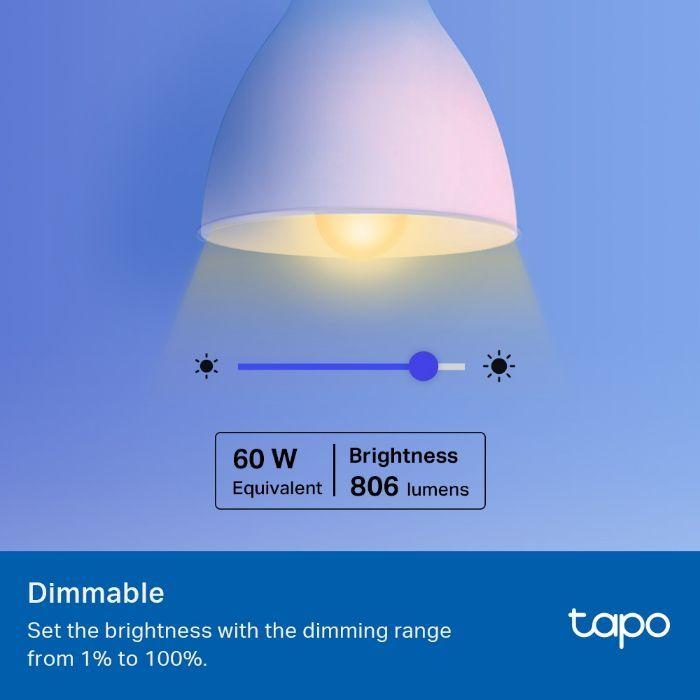 Lâmpada Inteligente TP-LINK Tapo TL13E (Branco/Metálico) — miniatura 4