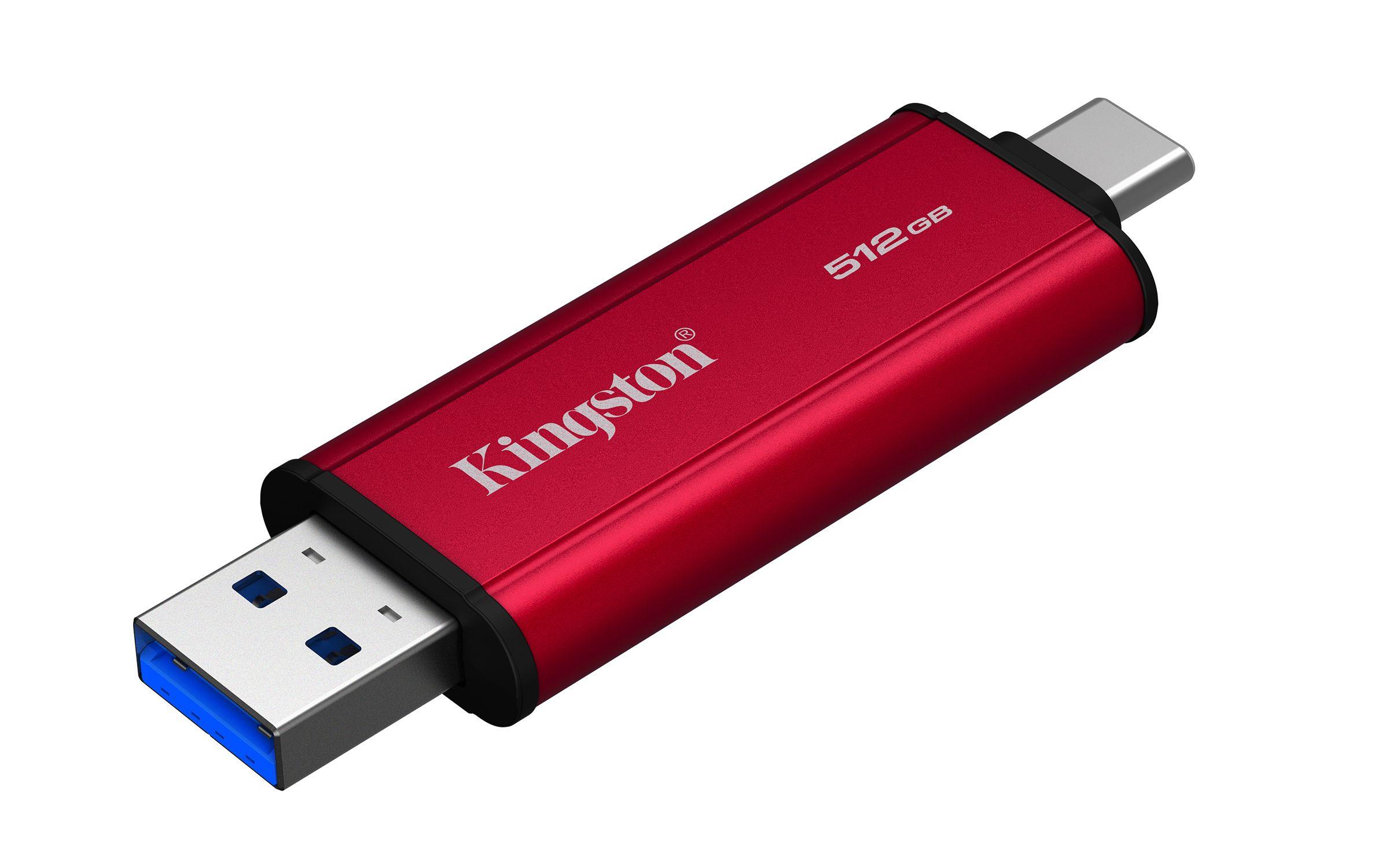 SSD Externo KINGSTON Dual Portable SPSD/512GB (512 GB - Portátil - USB 3.2 Gen2 - Preto e Vermelho) — miniatura 4