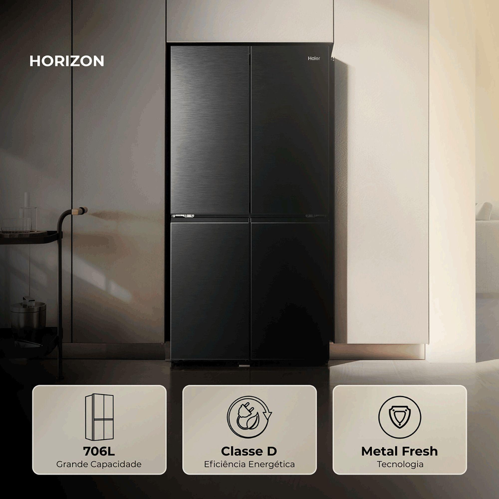 Frigorífico Americano Independente HAIER HCR59F18DNMB (705 L - 182,5x90,5x73,8 cm - 183 cm - Preto), miniatura 13