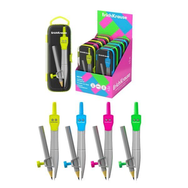 Compasso de Desenho ERICHKRAUSE Neon (Metal - Cores sortidas), imagem 1