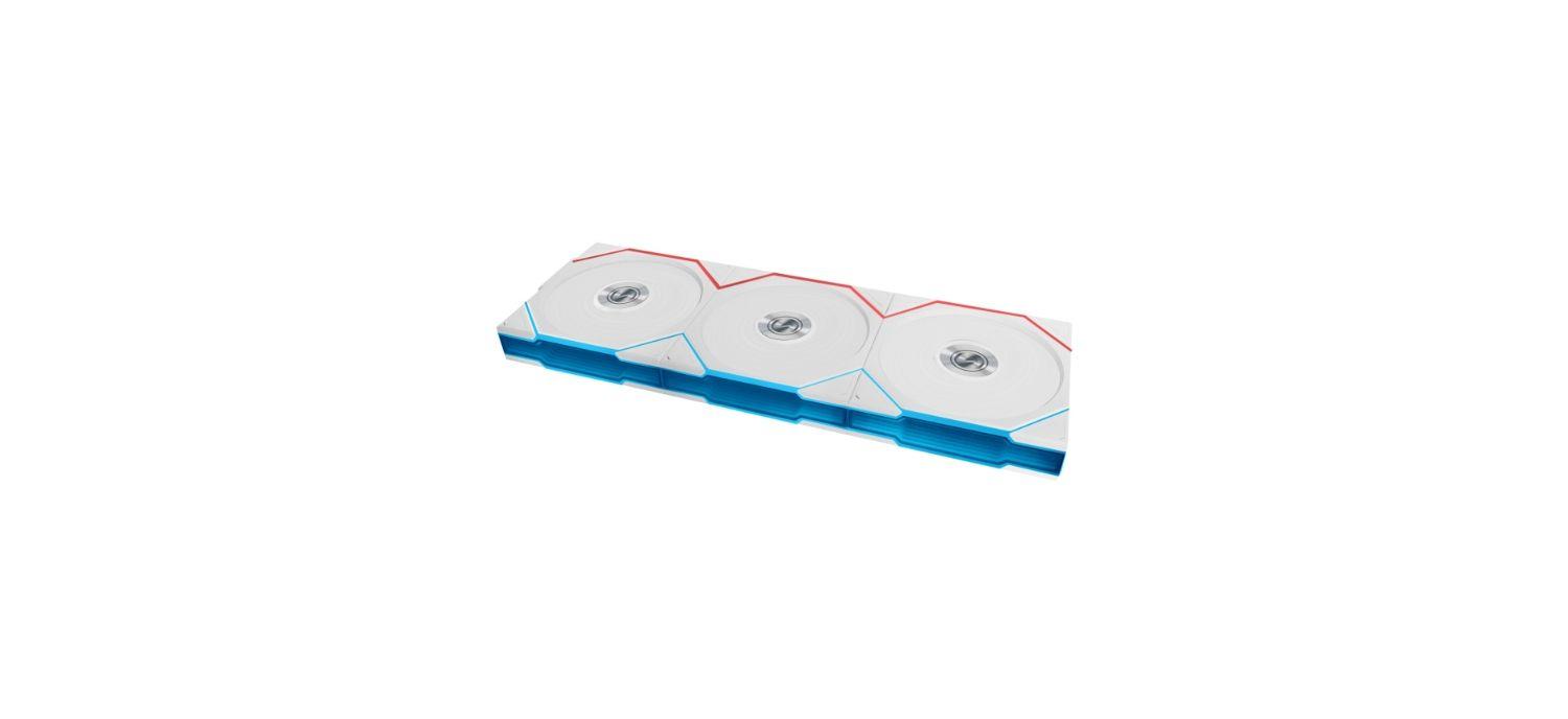 Ventoinha para Caixa de PC LIAN LI UNI FAN TL120 Wireless RGB PWM (Poliéster termoplástico - 5,8 W - Branco)