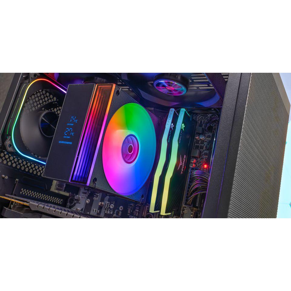 Cooler a Ar para CPU MARS GAMING MCPU-LCD (120 mm - 1 ventoinha - 2600 RPM - Preto) — miniatura 7