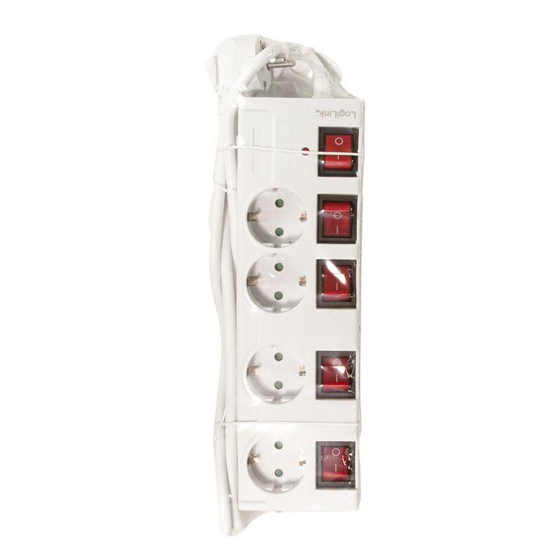 Extensão Elétrica LOGILINK LPS252 (Branco), miniatura 3