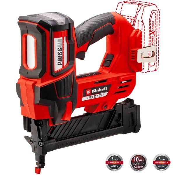 Agrafador a Bateria EINHELL FIXETTO 18/38 S (Bateria - Preto e Vermelho)