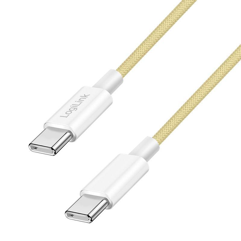 Cabo USB-C LOGILINK CU0354 (1,5 m - USB-C - Amarelo)