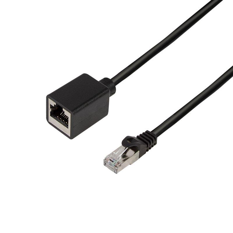 Cabo de Extensão de Rede LOGILINK CQX033S (1 m - Cat6A - RJ-45 - Preto)