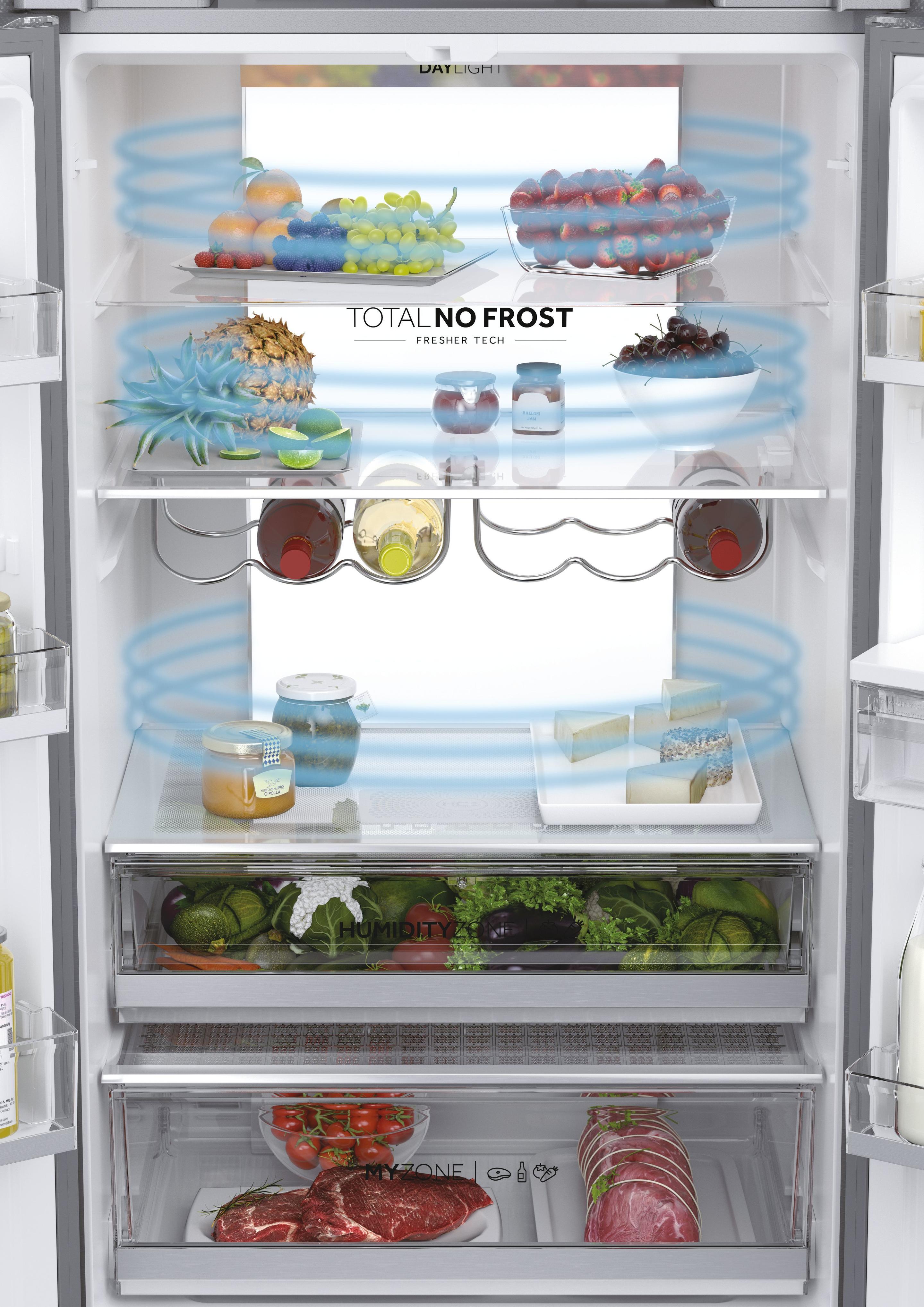 Frigorífico Americano Multiportas Independente HAIER HFW7720EWMP (477 L - 200,6x70x67,5 cm - 70 cm - Cinzento) — miniatura 3