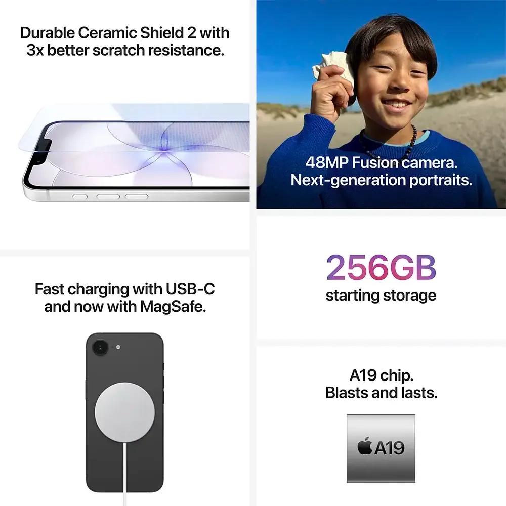 Smartphone APPLE iPhone 17e (256GB - 6,1" - 5G - Rosa-claro) — miniatura 5