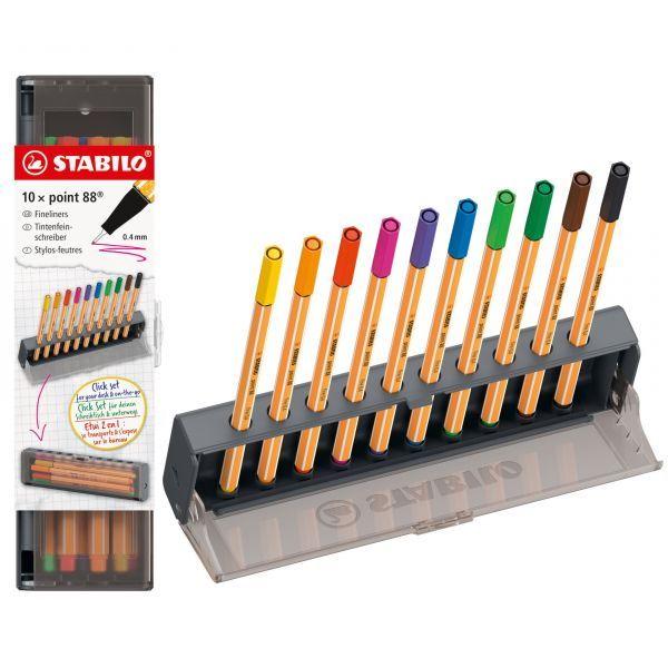 Conjunto de Canetas de Ponta de Fibra STABILO Point 88 8810-5 (Cores sortidas), miniatura 2