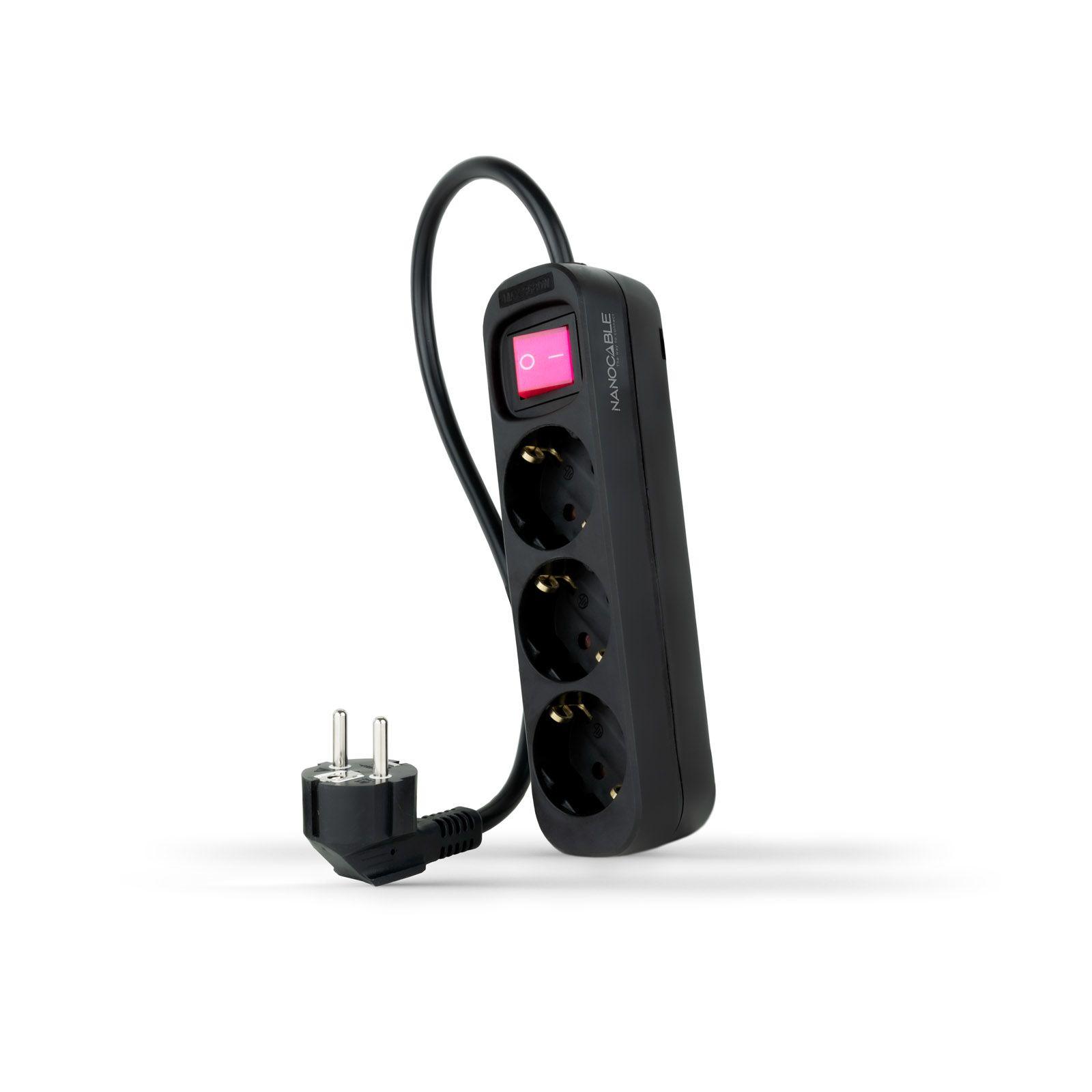 Extensão Elétrica NANOCABLE 10.38.0003-BK (Preto)
