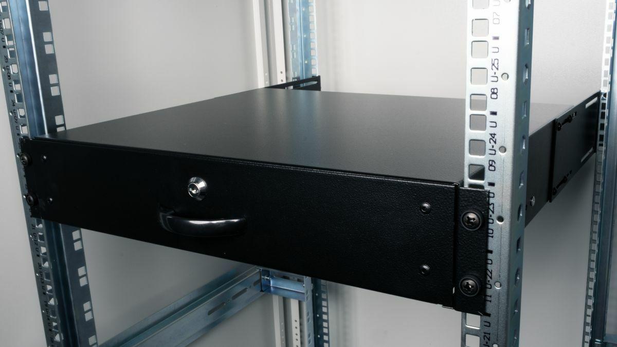 Gaveta para Bastidor EQUIP EZD-2-B (19" - 2U - com Fechadura - Preto) — miniatura 4
