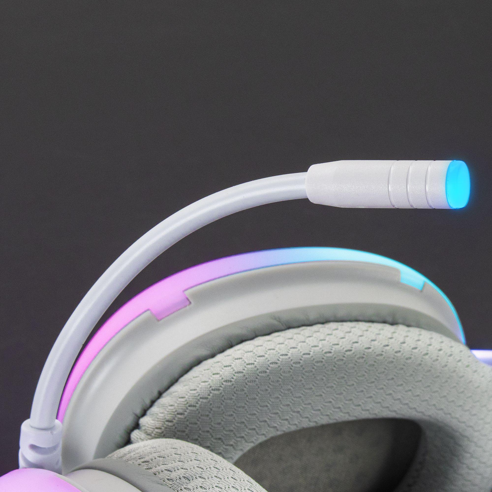 Headset Gaming MARS GAMING MH-GLOW (Binaural - Com fios - Circum-aural - Branco), miniatura 5