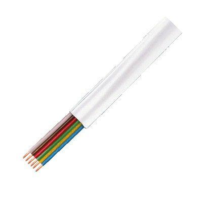 Cabo Telefónico LOGILINK CM06W (100 m - 6 Condutores - Branco)
