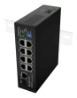 Switch Industrial LANBERG ILFE-8P-1GE-1S-120 (10/100 Mbps - 4,8 Gbit/s - Fast Ethernet - Preto)