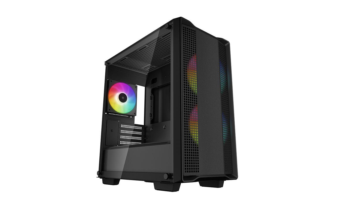 Caixa de Computador DEEPCOOL CC360 ARGB (Micro ATX, Mini-ITX - ATX, PS2 - Mini Tower - Preto)