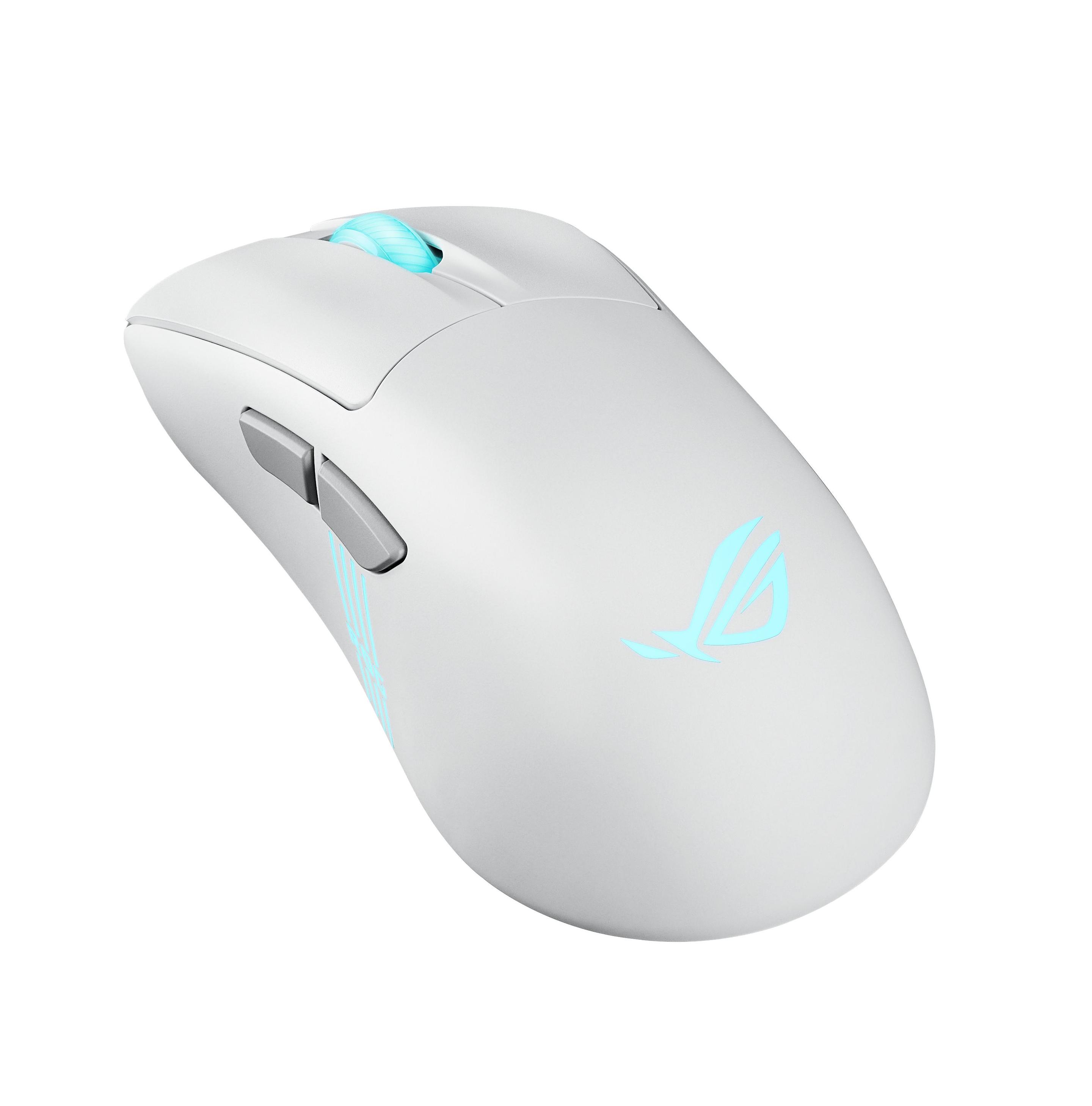 Rato ASUS ROG Keris II Origin WHT (Mão direita - 42000 DPI - Ótico - Branco) — miniatura 8