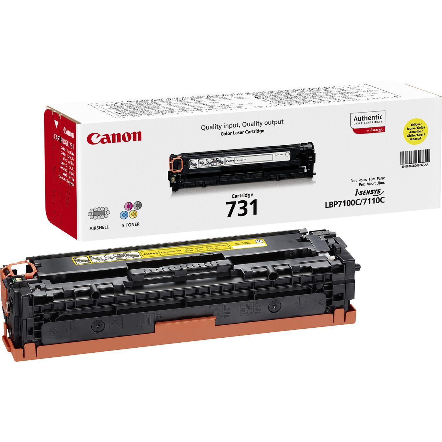 Toner CANON 731 Y (1500 páginas - Amarelo), miniatura 3