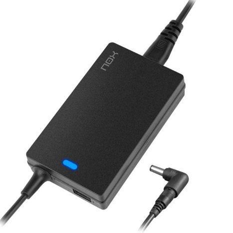 Carregador de Portátil NOX NXPWR65NB (65 W - 4,66 A - 15, 16, 18,5, 19, 19,5, 20 V - Preto)