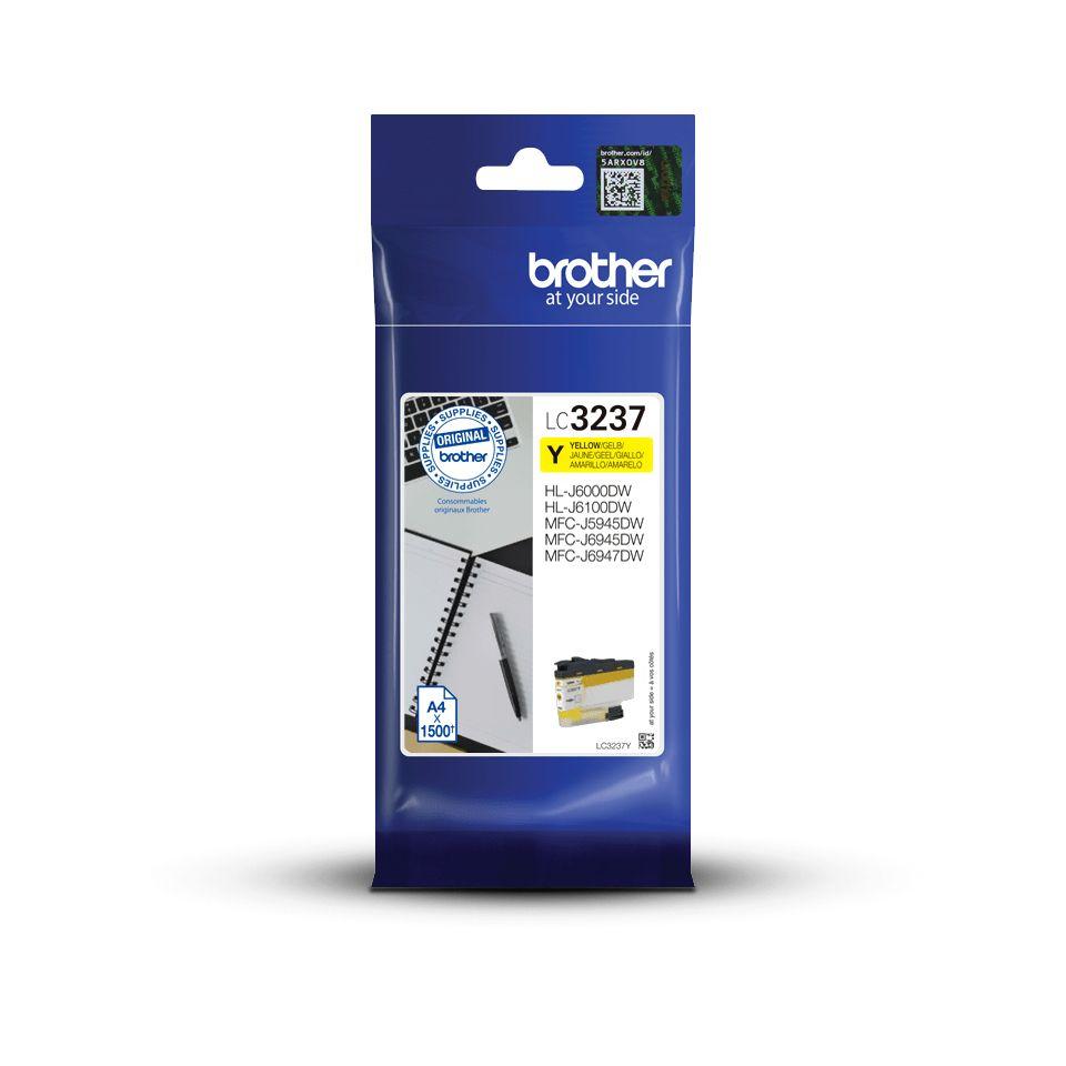 Tinteiro BROTHER LC3237Y (1500 páginas - Amarelo)