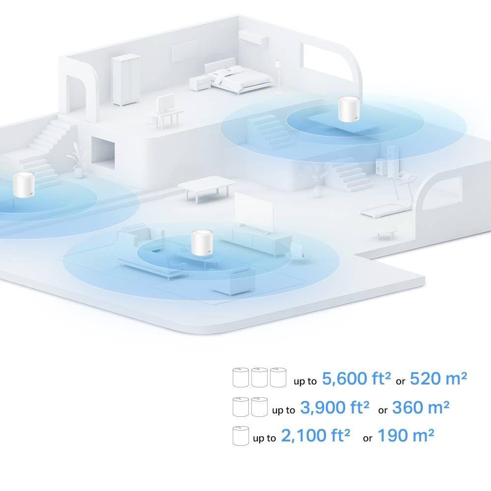 Sistema Mesh TP-LINK Deco X10 (Wi-Fi 6 - 1500 Mbit/s - Dual-band - Branco) — miniatura 4