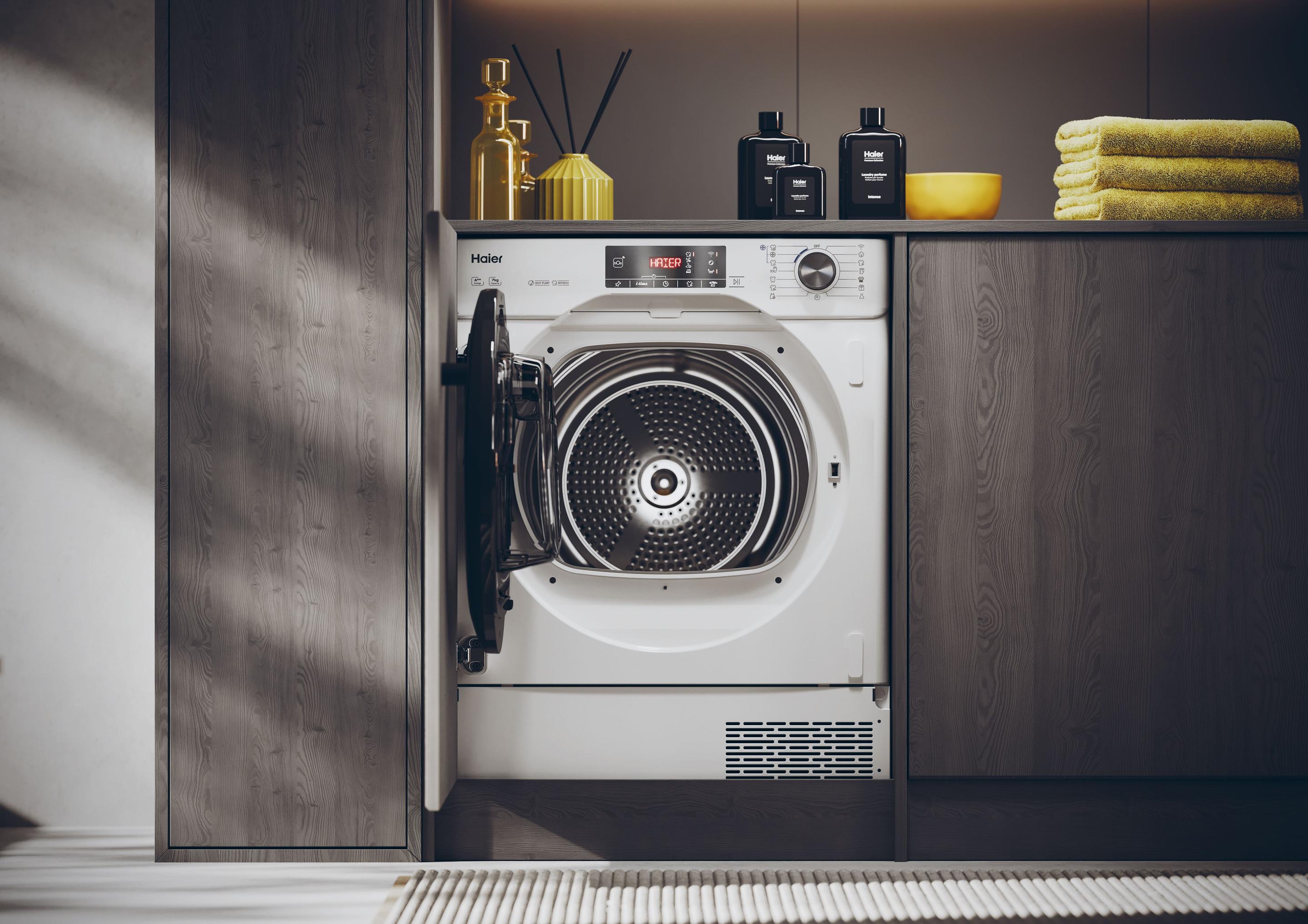 Máquina de Secar Roupa Encastre HAIER HDBIH7A2TBEXS (Altura 85 cm - 85 cm - 7 kg - Não aplicável), miniatura 3