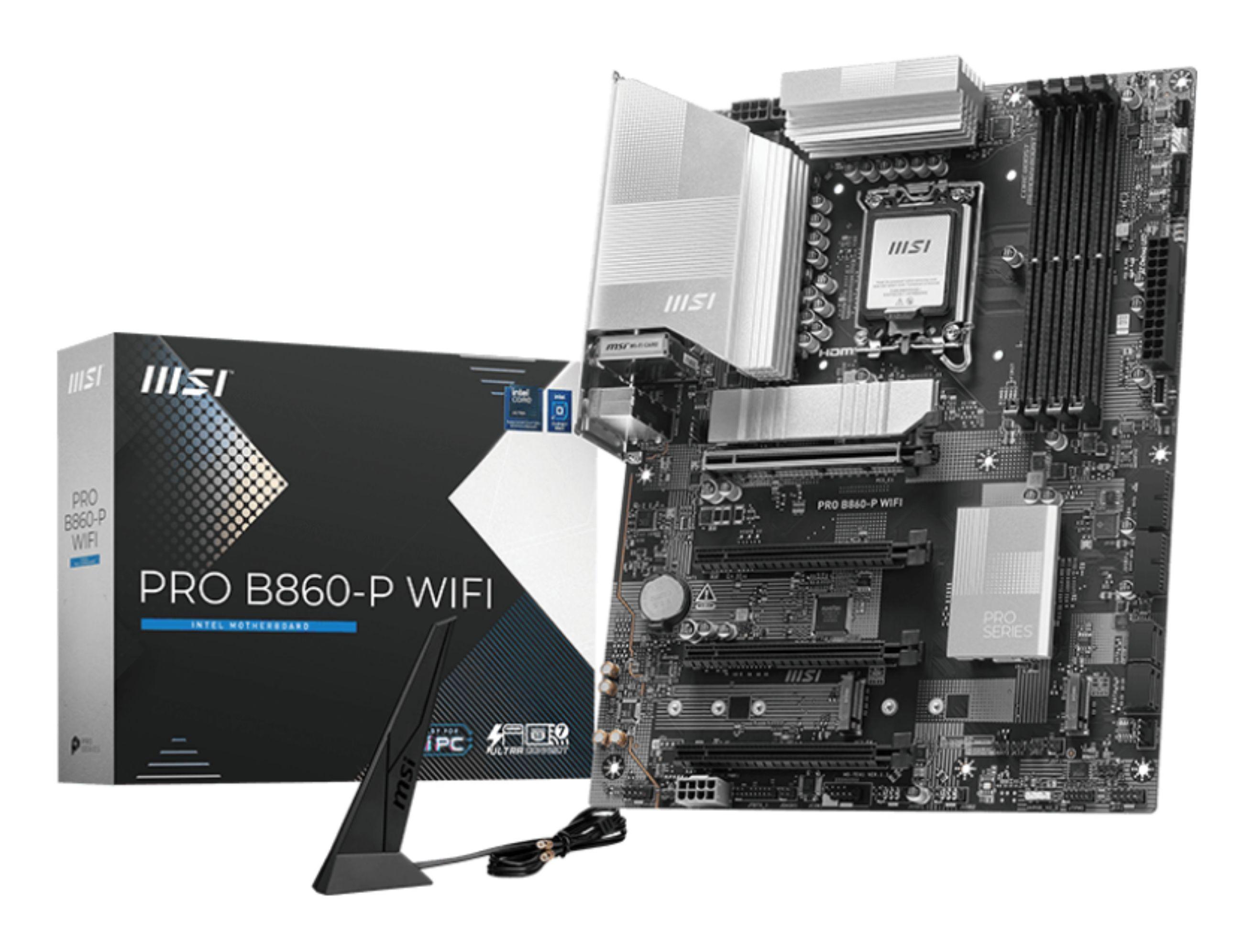 Motherboard MSI PRO B860-P WIFI (LGA 1851 (Socket V1) - Intel Core Ultra - ATX - Preto)