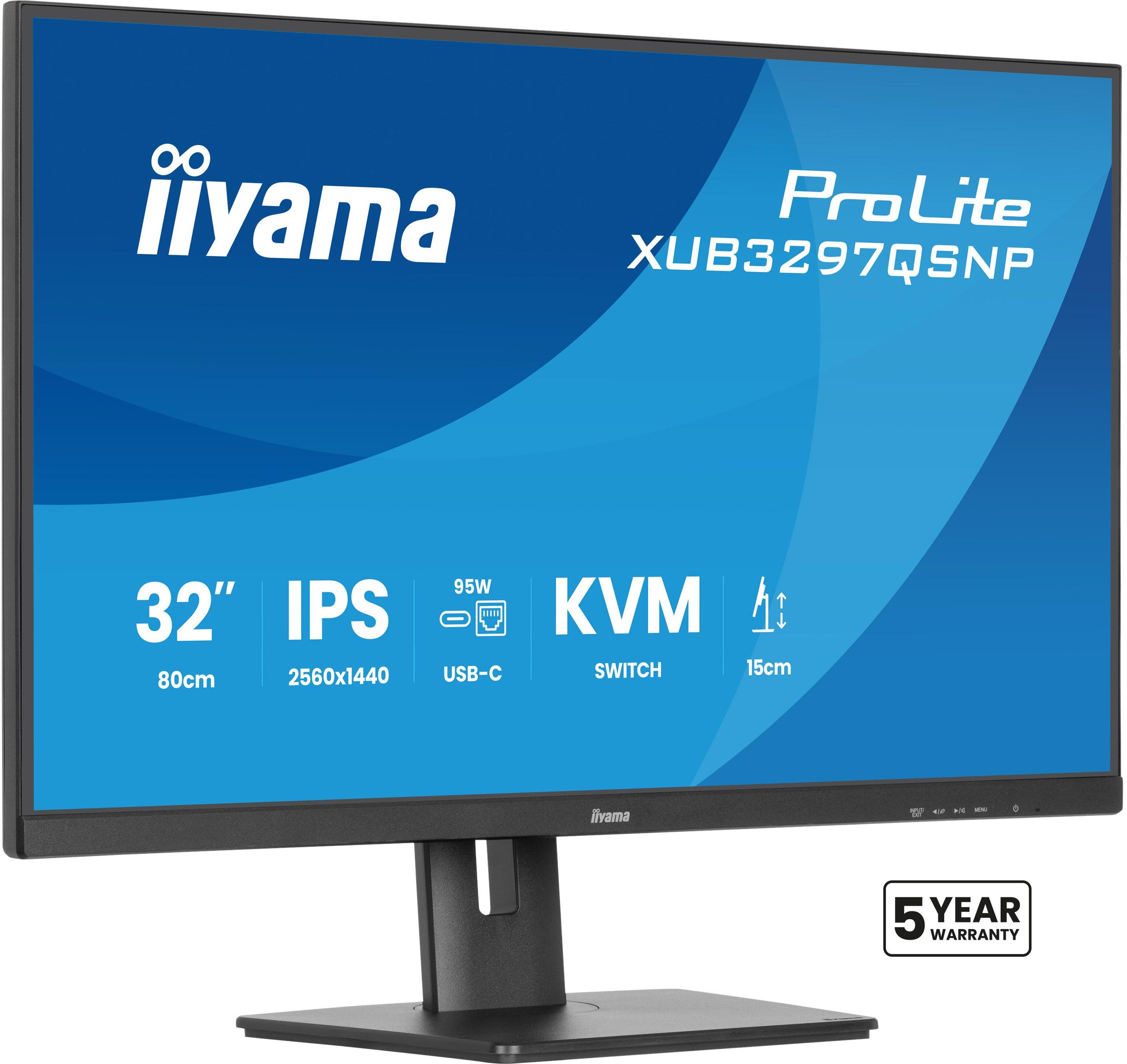 Monitor IIYAMA ProLite XUB3297QSNP-B1 (32" - IPS - 100 Hz - Preto)