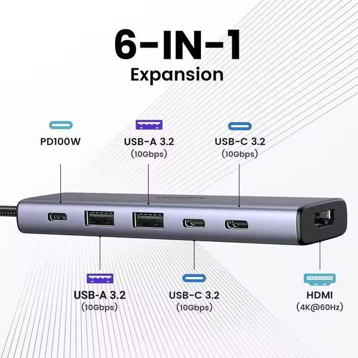 Hub USB-C UGREEN CM511 (Cinzento) — miniatura 3