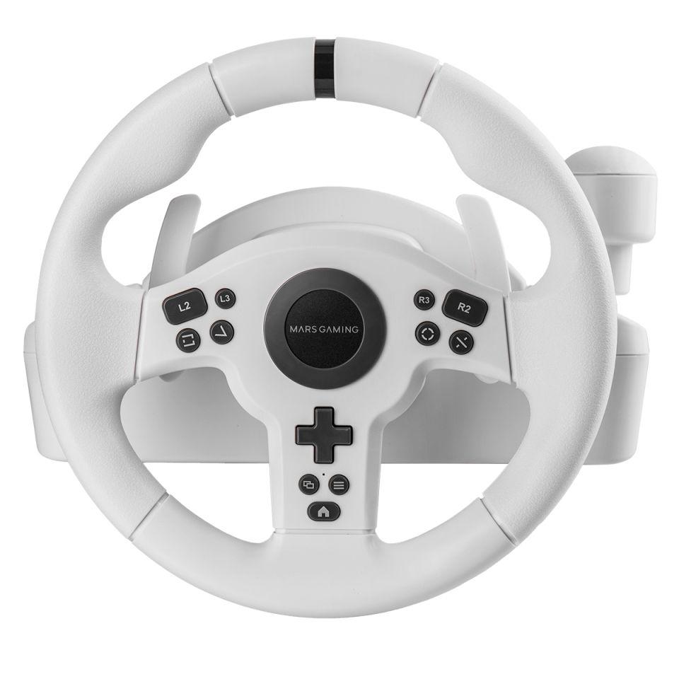 Volante Simracing MARS GAMING MWH-RSXONEW (USB Type-A para USB Type-C - Com fios - Preto e Branco) — miniatura 4
