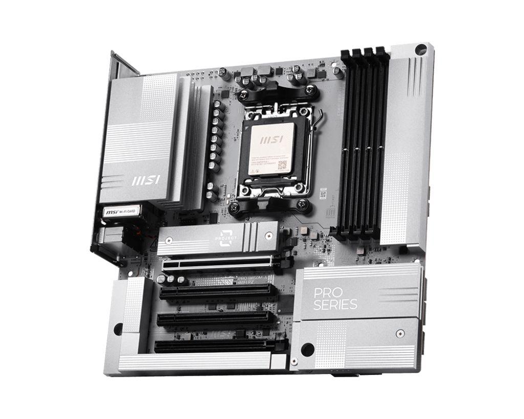Motherboard MSI PRO B850M-A WIFI PZ (AM5 - micro ATX - Duplo canal - Preto), miniatura 2