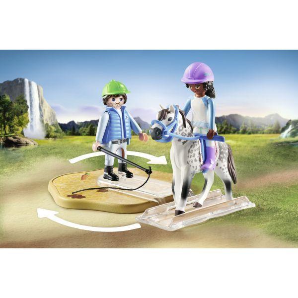 Conjunto de Construção PLAYMOBIL 71637 Escola Moderna de Equitação (5 anos - Multicor), miniatura 5