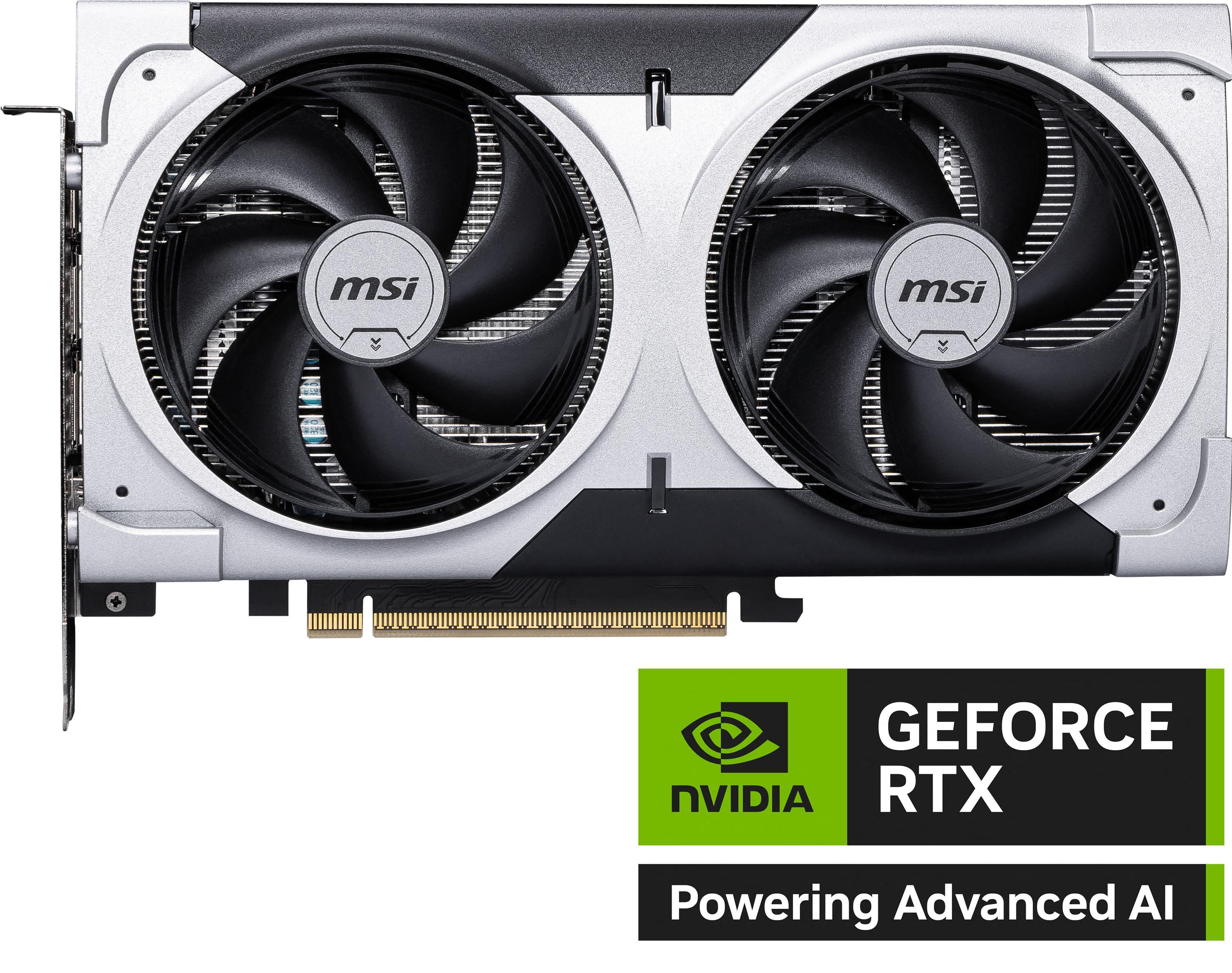 Placa Gráfica MSI GeForce RTX 5060 Ti VENTUS 2X OC PLUS (GeForce RTX 5060 Ti - 28 Gbps - 8 GB - Prateado)