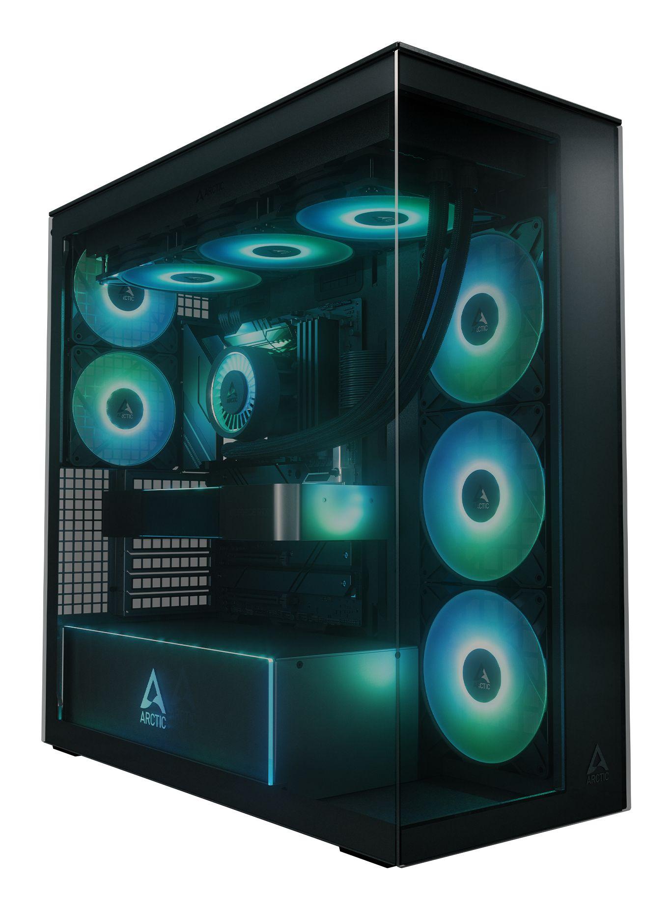 Caixa PC ARCTIC Xtender (EATX, Mini-ITX, ATX, micro-ATX - Midi Tower - Metal, Vidro temperado - Preto)