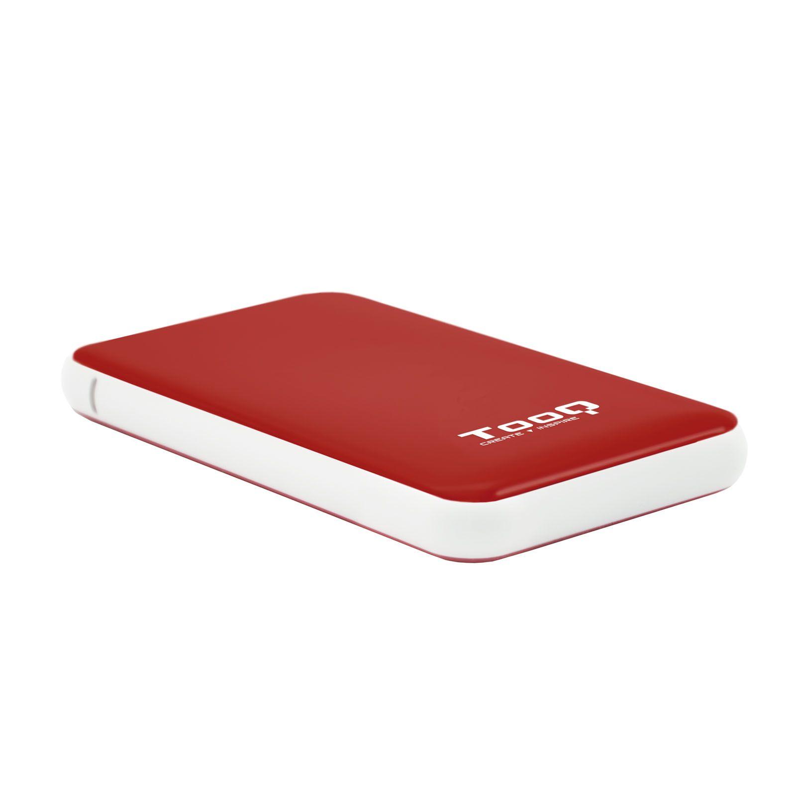 Caixa Externa TOOQ TQE-2528R (2.5" - SATA I/II/III - Vermelho)