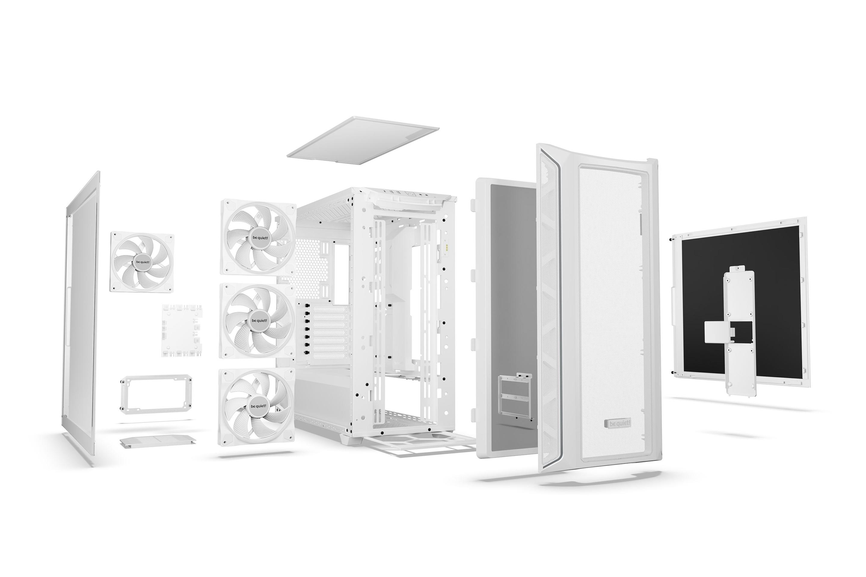 Caixa PC BE QUIET! Shadow Base 800 FX (ATX, EATX, micro ATX, Mini-ITX - ATX, PS2 - Midi Tower - Branco) — miniatura 4