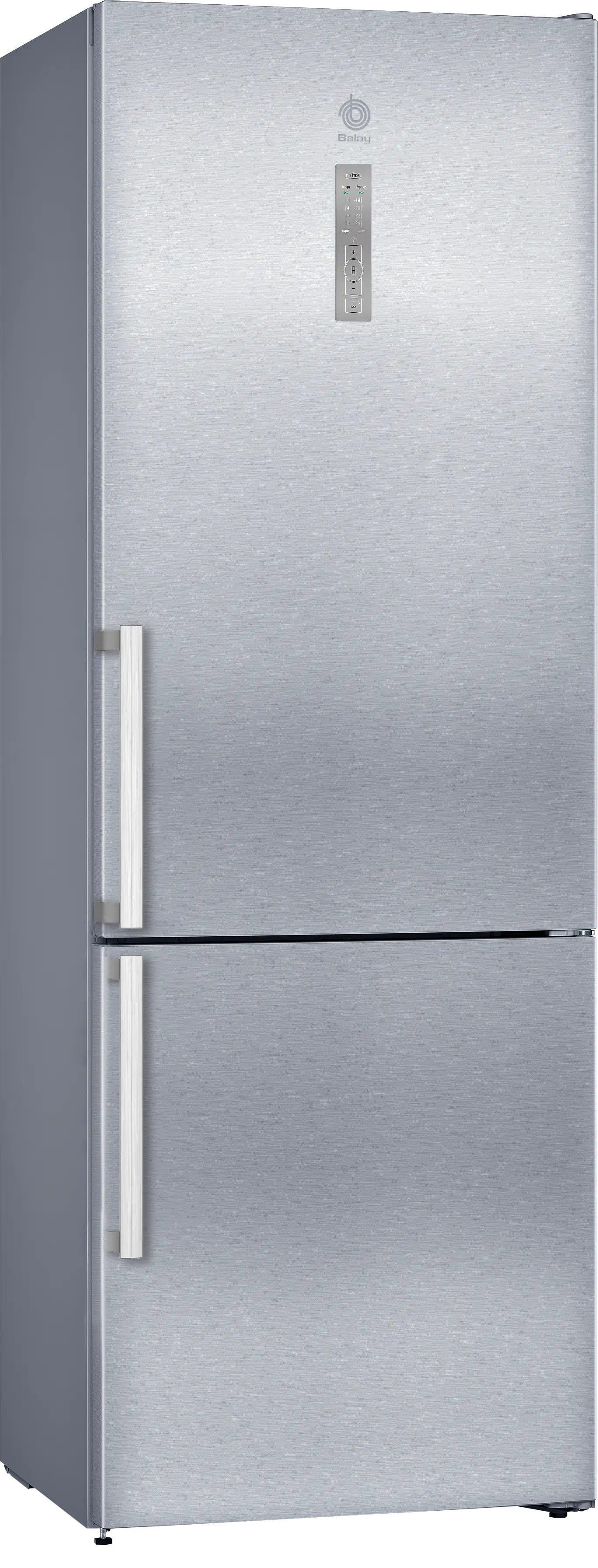 Frigorífico Combinado Independente BALAY 3KFE777XE (438 l - Total No Frost - 203x70x67 cm - Inox)