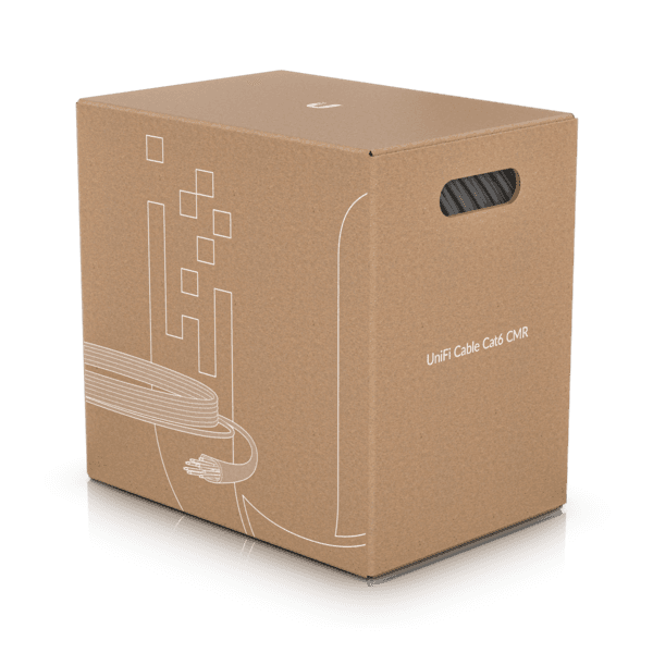 Cabo de Rede Rígido UTP UBIQUITI U-CABLE-C6-CMP (305 m - Cat6 - Branco)