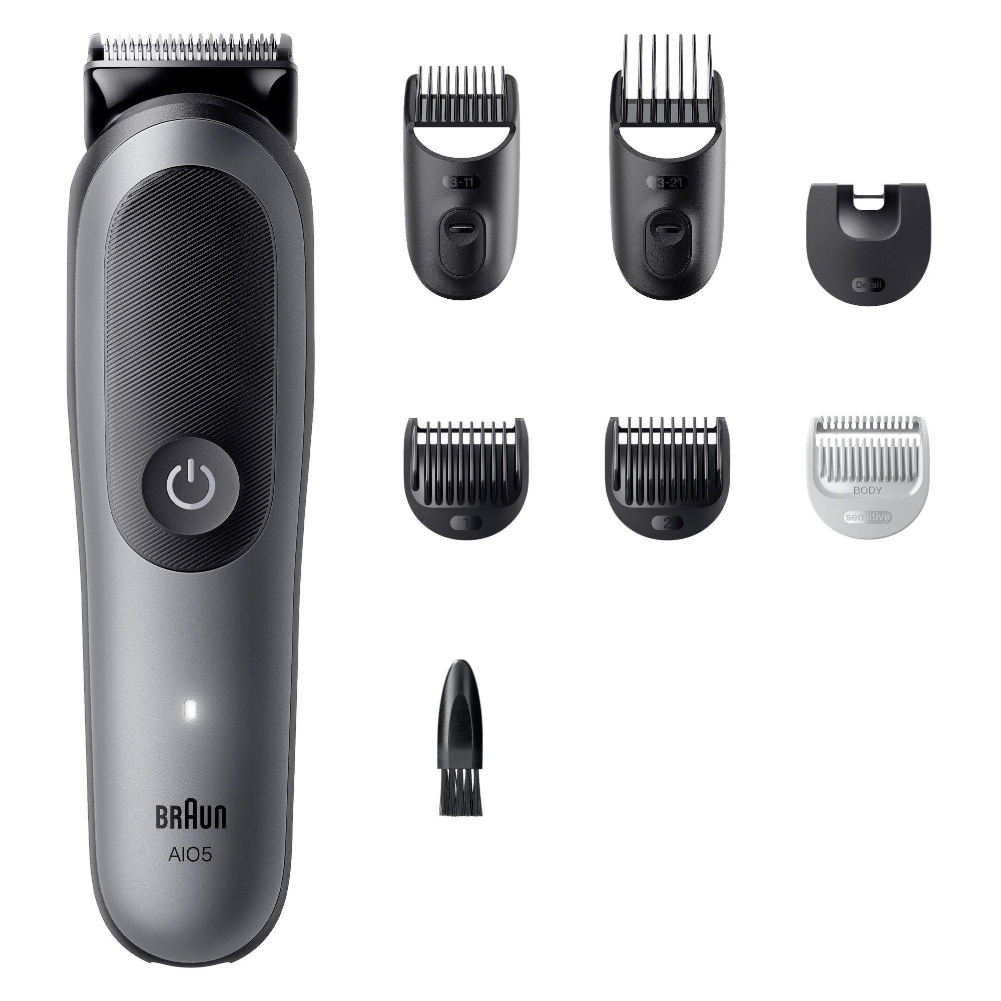 Aparador Multifunções de Cabelo e Corpo BRAUN Series 5 AIO5520 (Preto e Cinzento) — miniatura 3