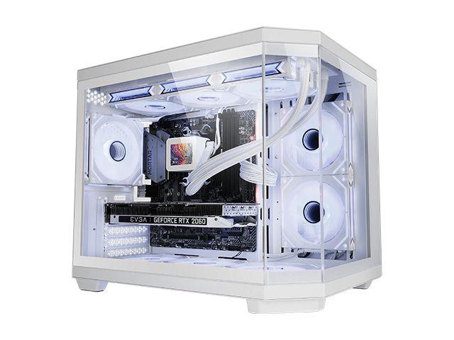 Caixa Micro-ATX MARS GAMING MC-3TCOREM (Micro-ATX, Mini-ITX - Mini Tower - SGCC, vidro temperado - Branco) — miniatura 2