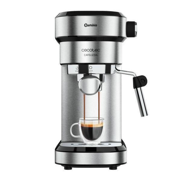 Máquina de Café Expresso CECOTEC Cafelizzia Steel (1350 W - 20 bar - 1,2 L - Inox e Preto)
