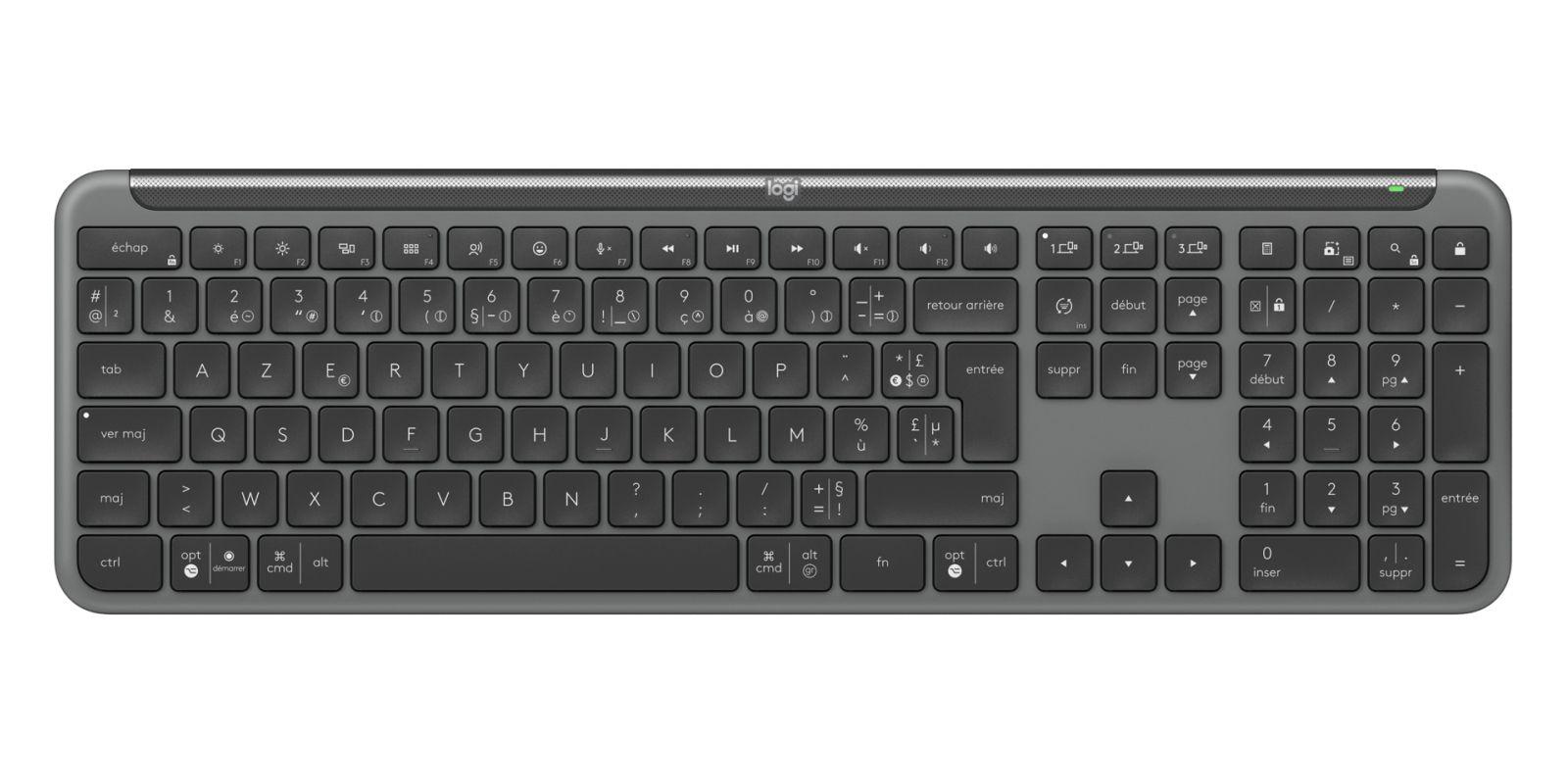 Conjunto de Teclado e Rato LOGITECH Signature Slim Combo MK950 for Business (Francês - Teclas tesoura - Tamanho completo - Grafite), miniatura 6