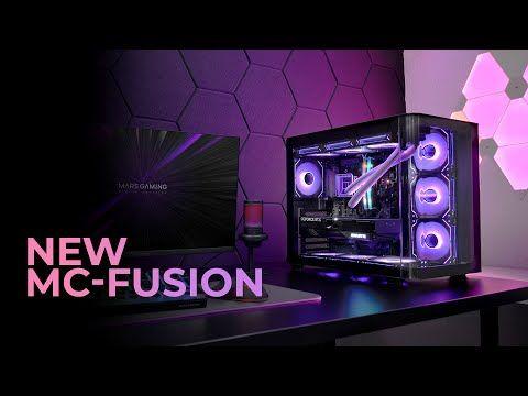 Caixa ATX MARS GAMING MC-FUSION (ATX, Micro ATX, Mini-ITX - Semitorre - 16 cm - Branco) — miniatura 4