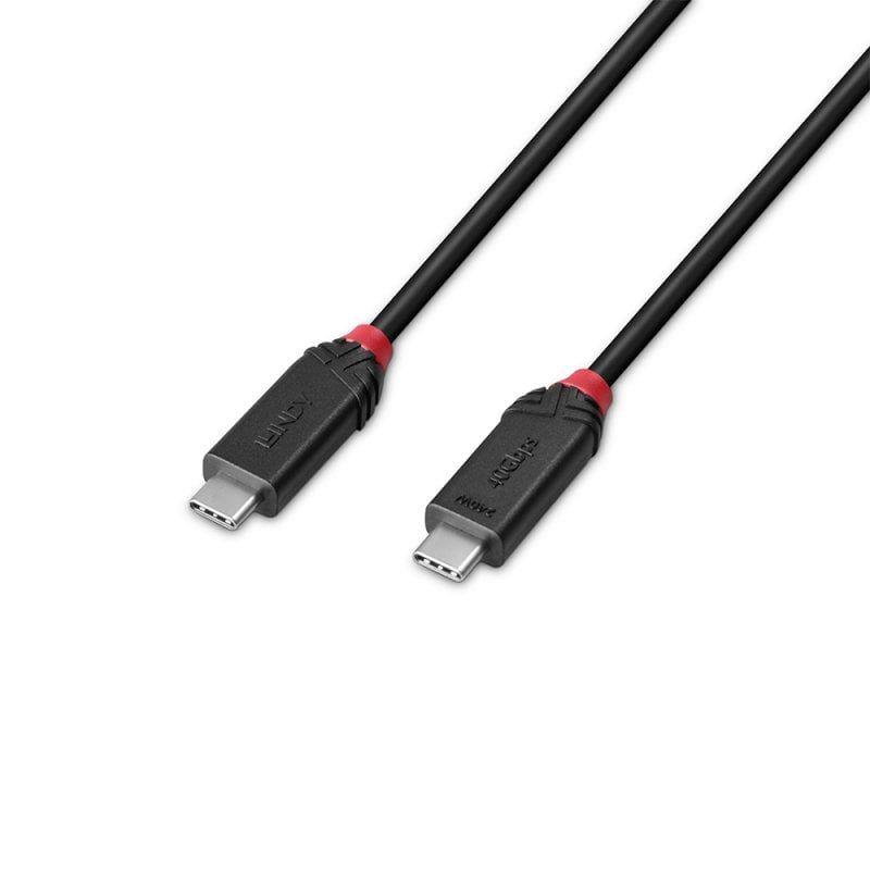 Cabo USB-C LINDY 37002 (2 m - USB C - Preto) — miniatura 4