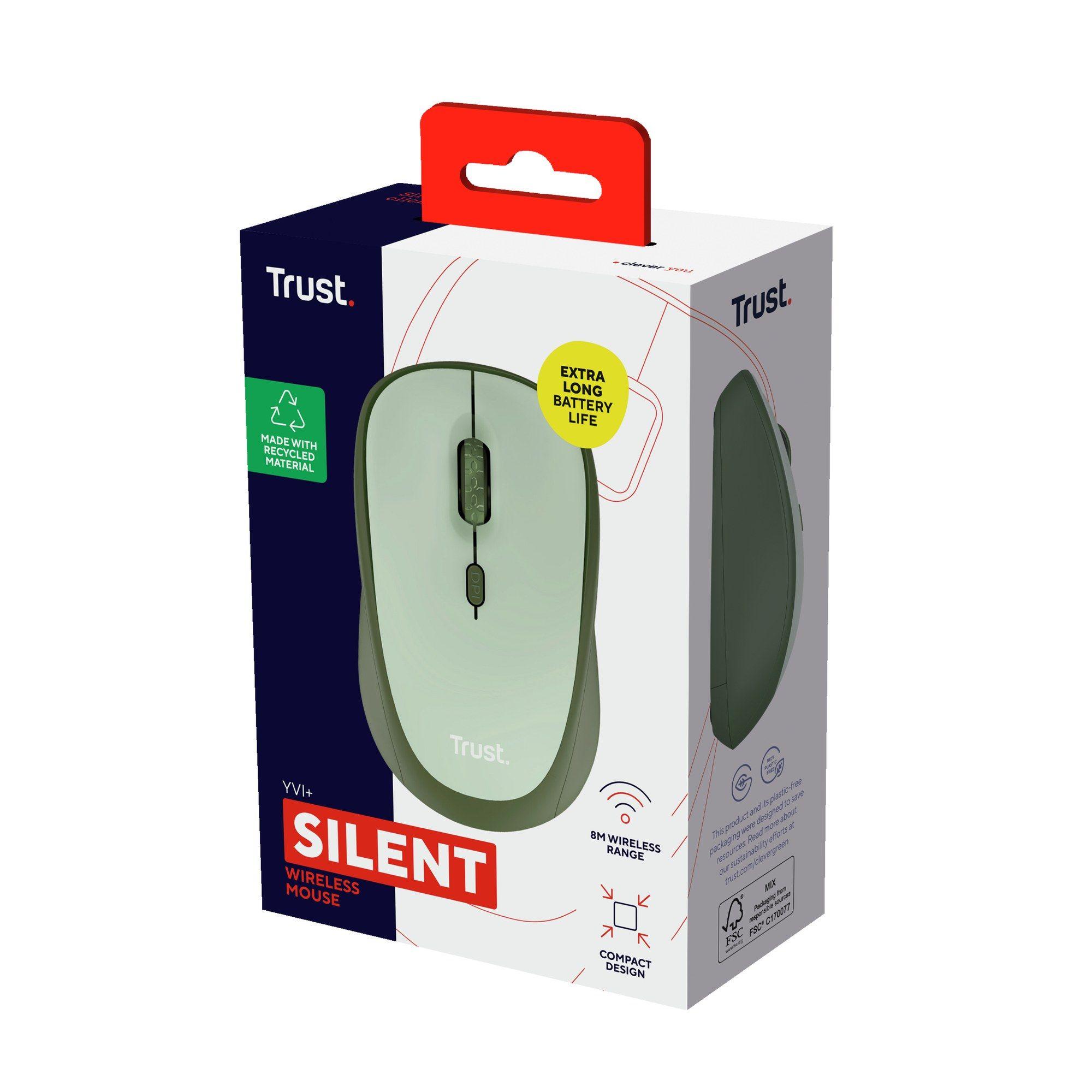 Rato TRUST Yvi+ (Mão direita - 1600 DPI - Ótico - Preto/Verde), miniatura 5