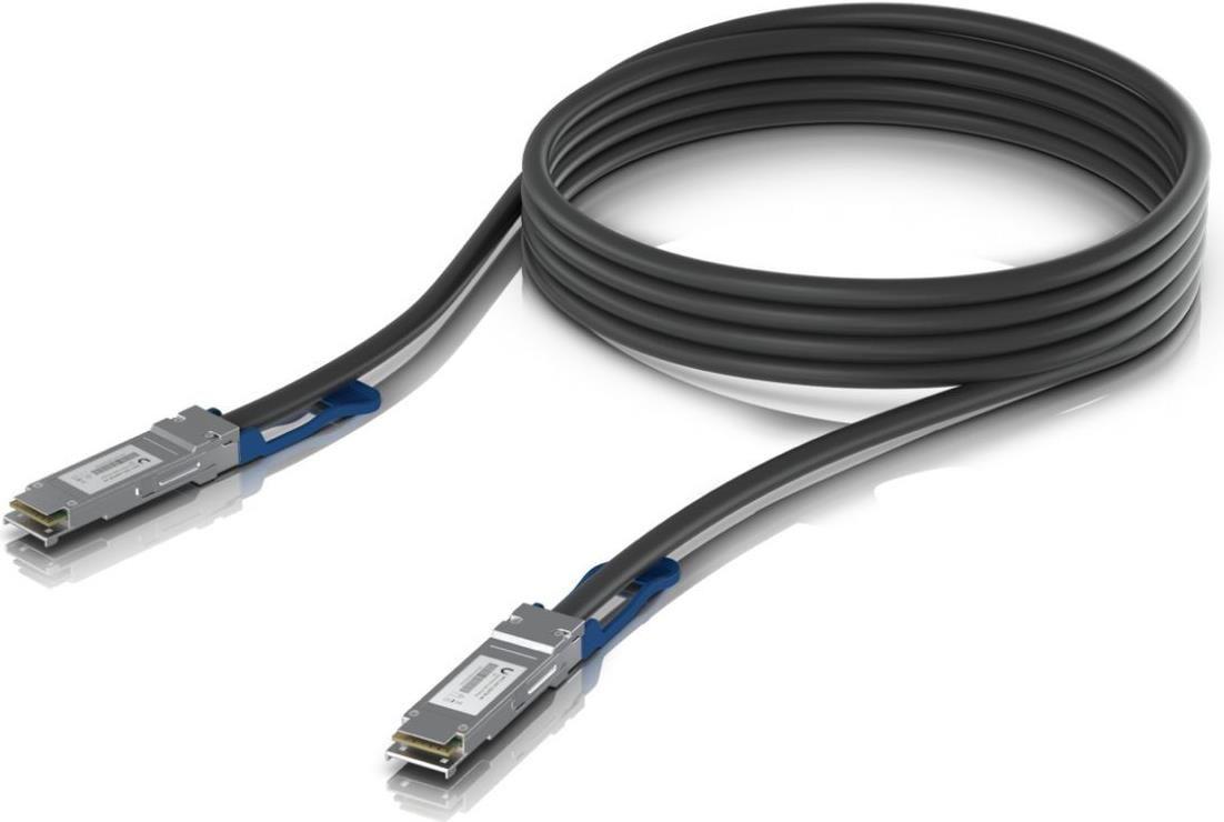 Cabo DAC UBIQUITI UACC-DAC-QSFP28-3M (1 unidade - 100 Gbit/s - Preto)