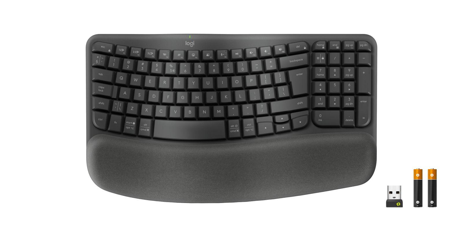 Teclado LOGITECH Wave Keys for Business (Estados Unidos - Interruptor de membrana - Tamanho completo - Grafite) — miniatura 2