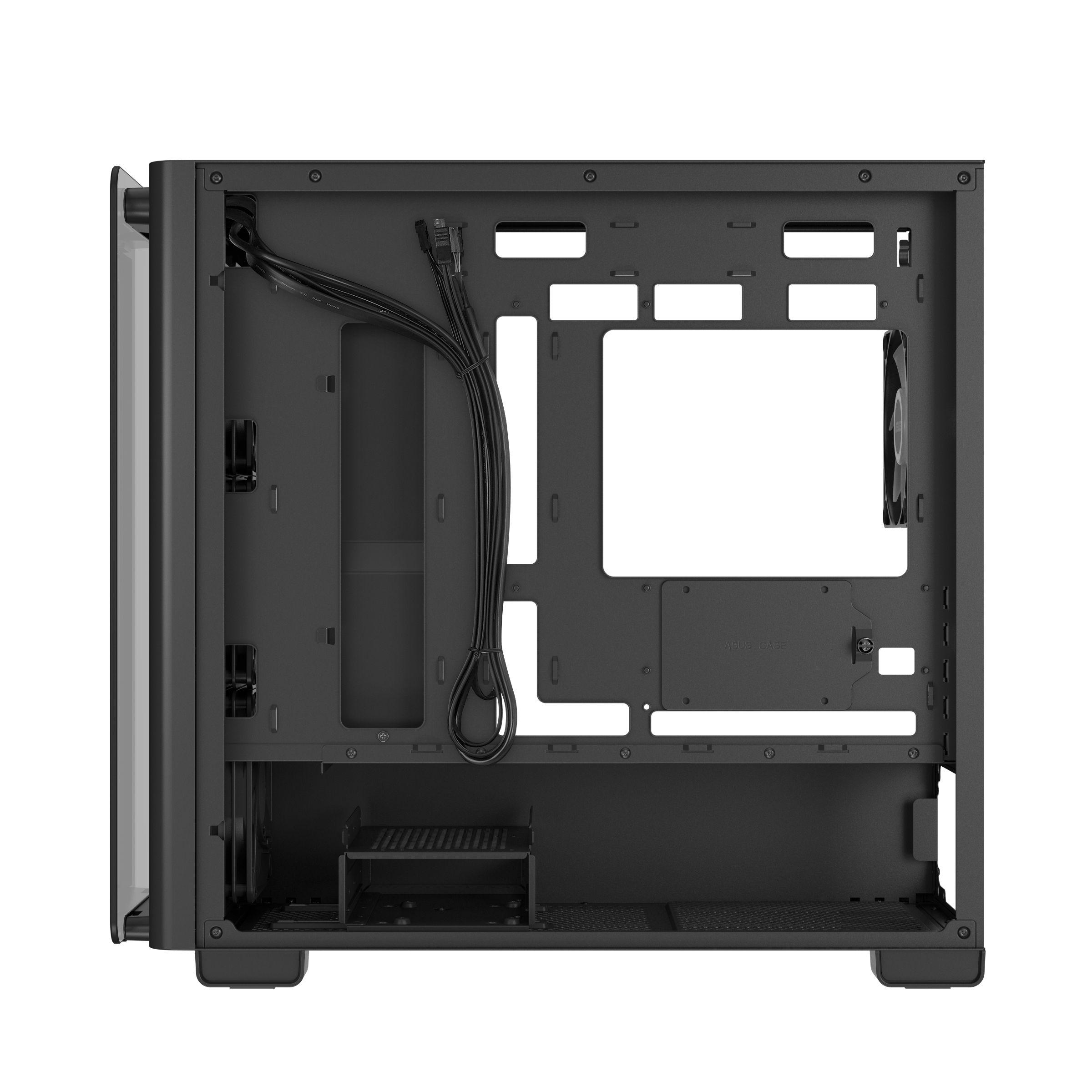 Caixa Micro-ATX ASUS A23 PLUS (micro-ATX, Mini-ITX - Micro Tower - micro-ATX, Mini-ATX - Preto) — miniatura 3